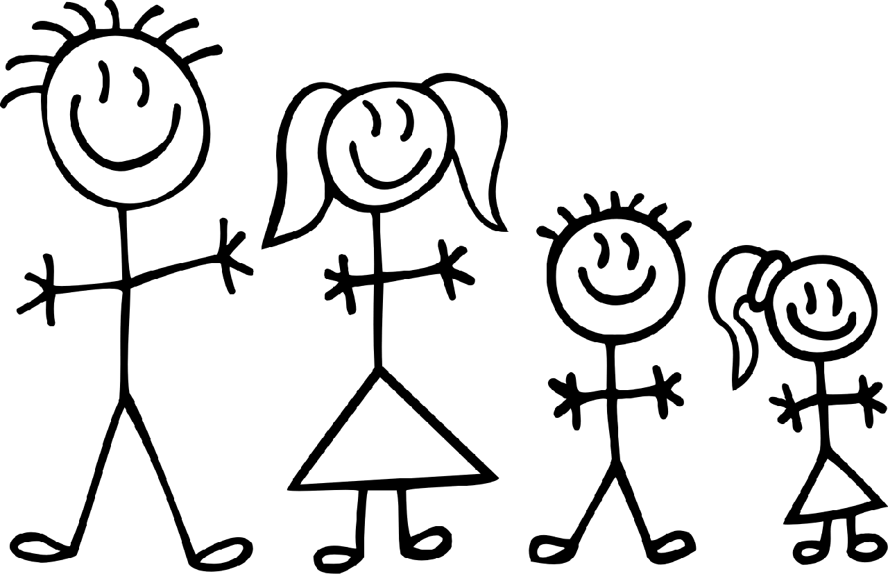 family day clipart black and white - photo #19